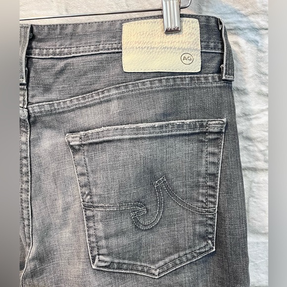 Ag Adriano Goldschmied Men’s 33” Grey Wash The Graduate Tailored Leg Jeans - Picture 7 of 11